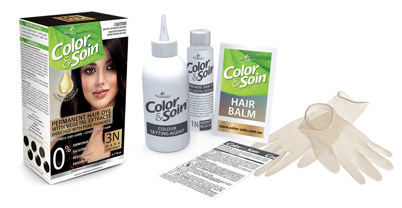 PERMANENT HAIR DYE 3N DARK CHESTNUT