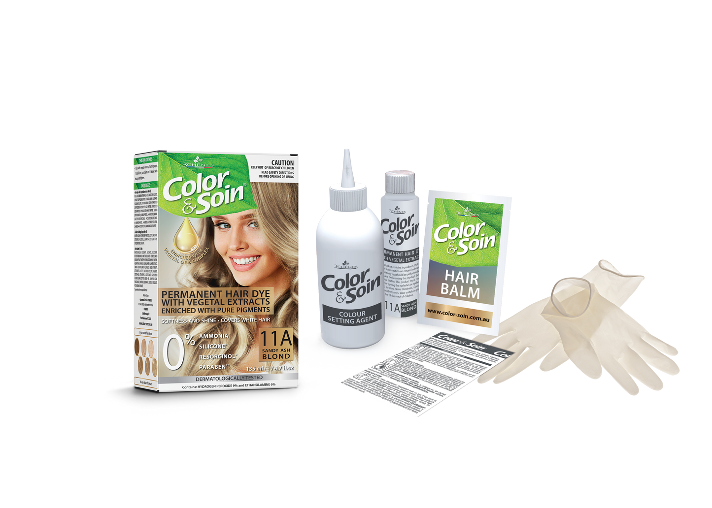 PERMANENT HAIR DYE 11A SANDY ASH BLOND