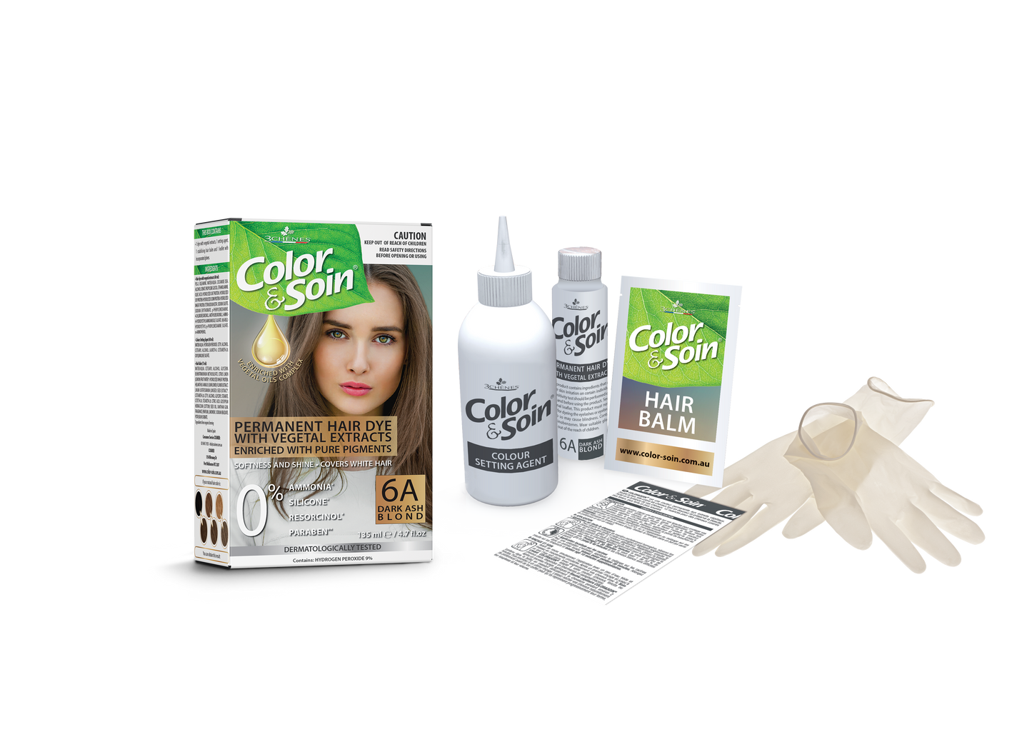 PERMANENT HAIR DYE 6A DARK ASH BLOND