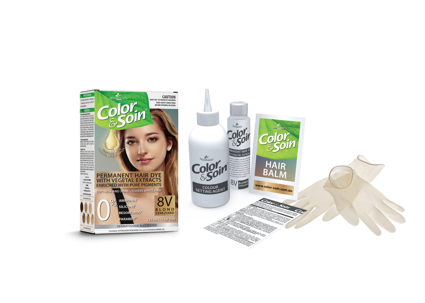 PERMANENT HAIR DYE 8V BLOND VENEZIANO