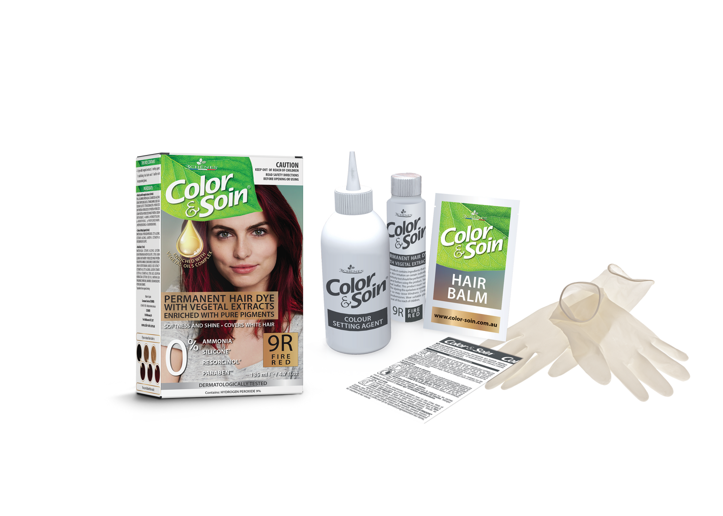 PERMANENT HAIR DYE 9R FIRE RED