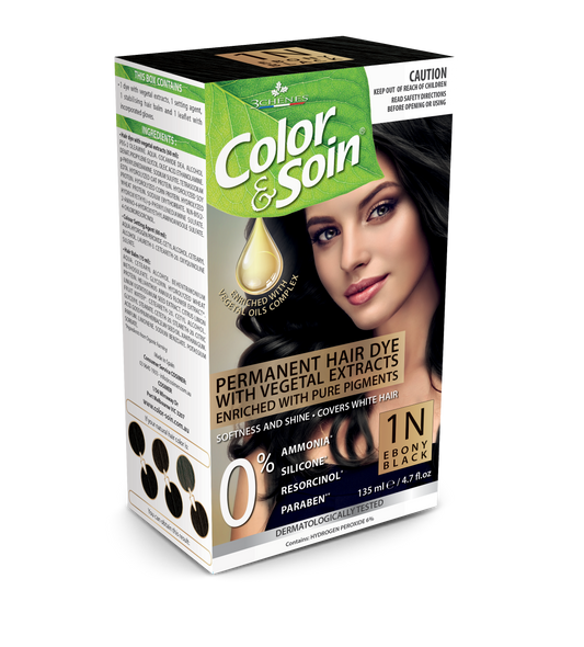 PERMANENT HAIR DYE 1N BLACK EBONY